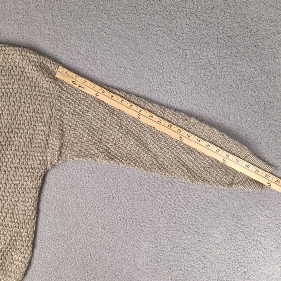 Vintage Bachrach Sweater Mens Large Brown Beige Cosby Style V-Neck Made In Italy - Picture 14 of 14